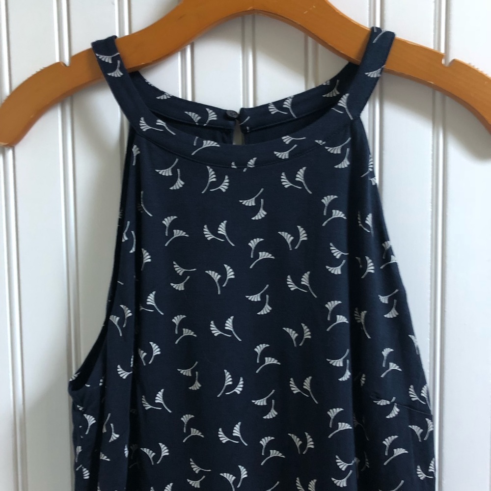 Loft Racerback Swing Dress w Flounce Bottom